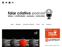 Tablet Screenshot of falarcriativo.com